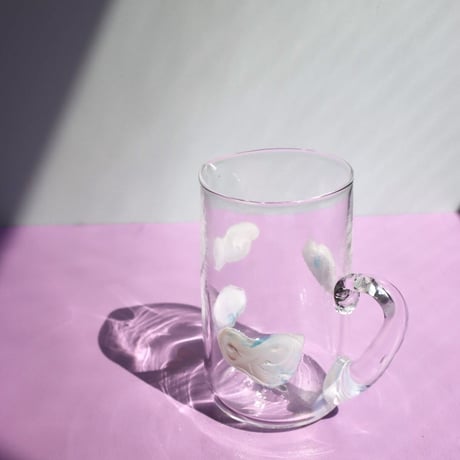 "30110" Fluffy Clouds Pitcher Blue