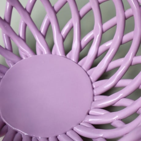 "OCTAEVO" Sicilia Ceramic Basket Large - lilac -