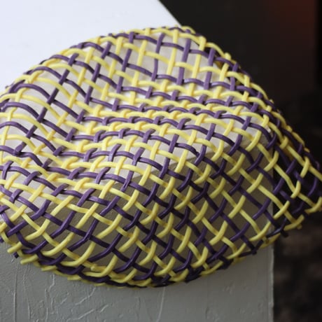 " Take 5 Rubber " Single Basket L - Yellow+Purple