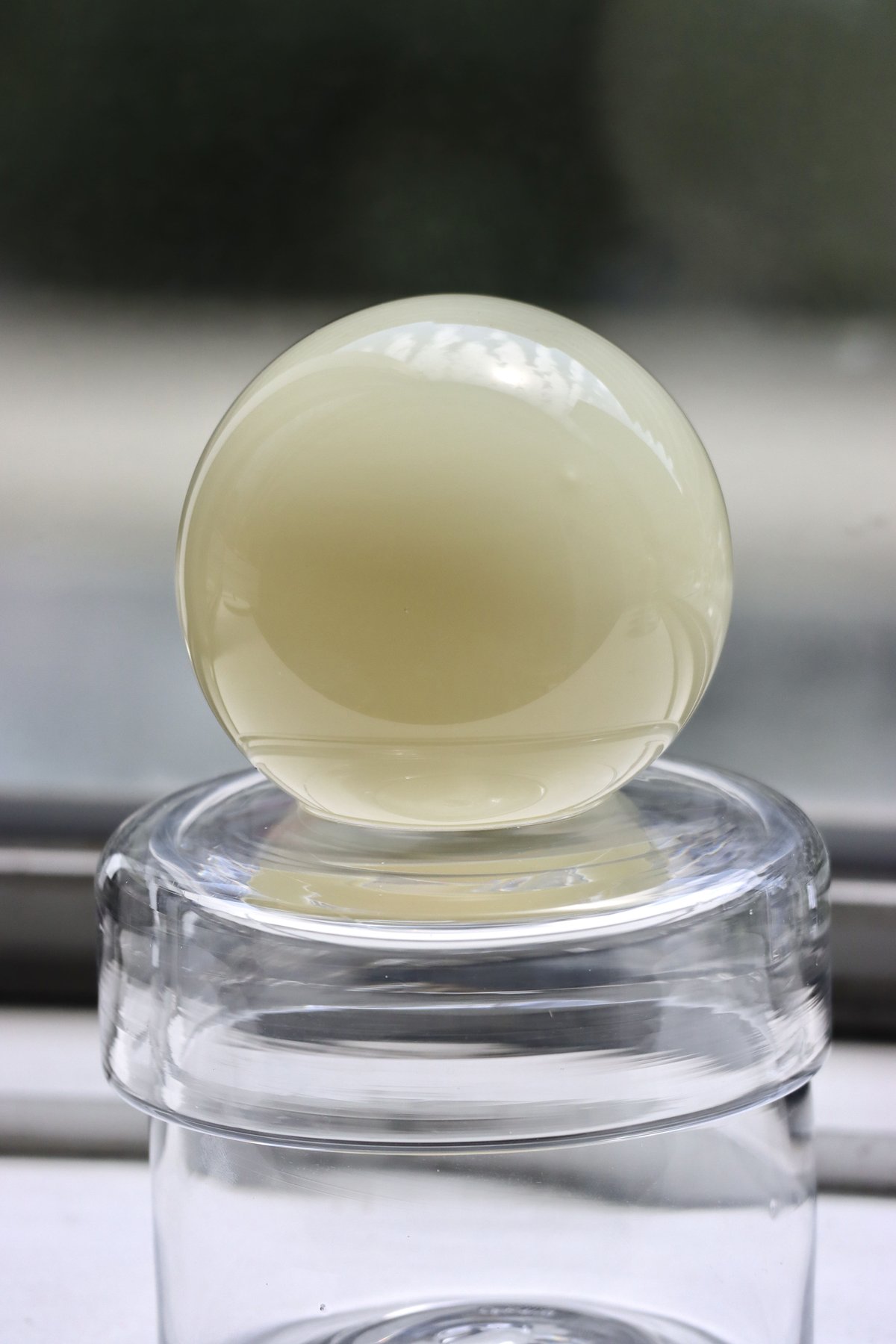 RUKA Glass　ORB CANISTER　red RUKA Glass 