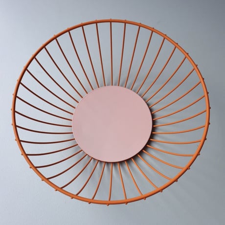 "OCTAEVO" Iris Wire Basket Large - orange/pink -