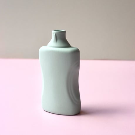 "Foekje Fleur" porcelain bottle vase - mint -