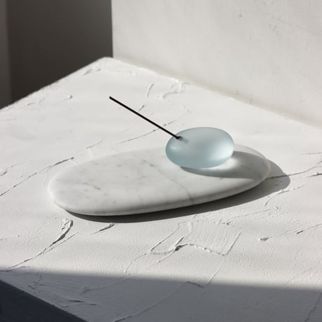 "Somini Studio" D.PLATE S size - white marble -