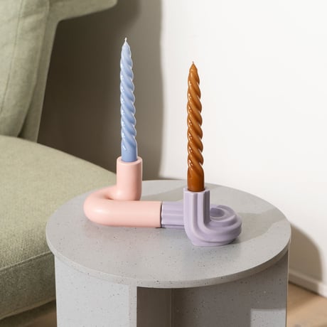 "OCTAEVO" Templo Candle Holder - pink  -