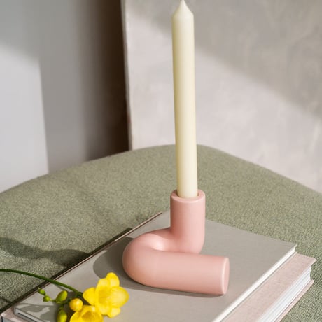"OCTAEVO" Templo Candle Holder - pink  -