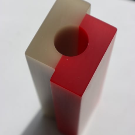 "dean toepfer" VASE VERSA  - red / taupe -