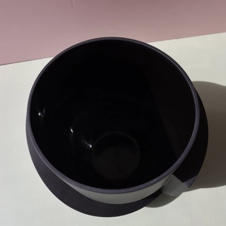 "Light&Ladder" VAYU Ceramic Floor Planter - coal -
