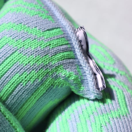 "Zebra Knits" MR WIGGLE - SkyBlue & Apple - (SMALL)