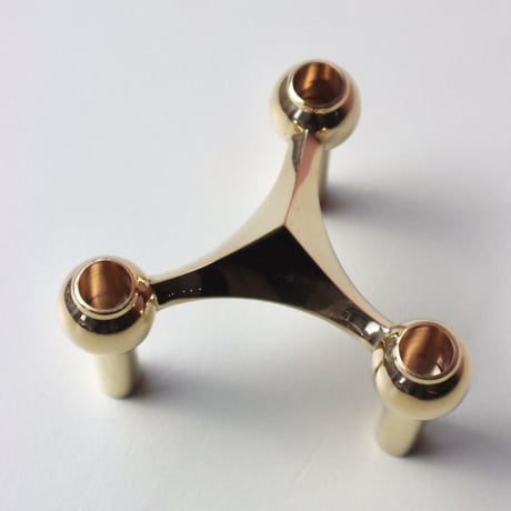 "STOFF NAGEL" Candle holder - solid brass -