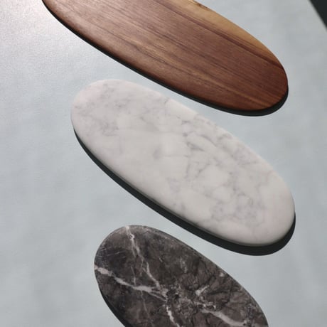 "Somini Studio" D.PLATE M size - white marble -