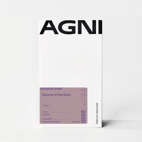 " AGNI TOKYO " Incense - Dancer in the Dark / ダンサー・イン・ザ・ダーク