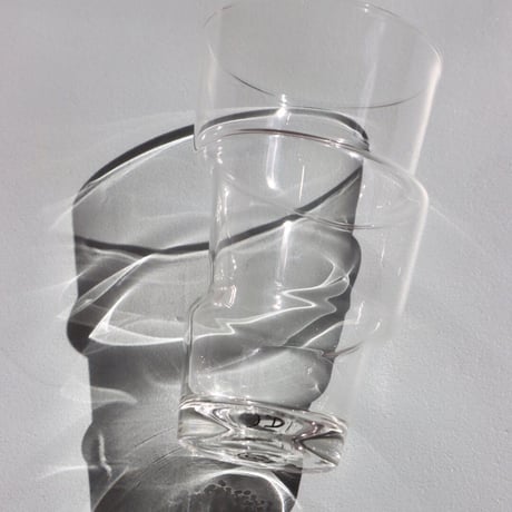 " Laurence Brabant " Decales Glass Tumblers - Medium -