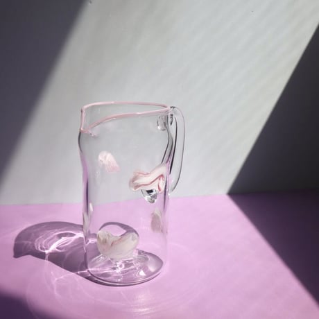 "30110" Fluffy Clouds Pitcher Pink