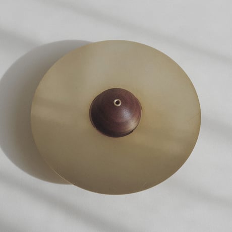 “ERINA CALDEIRA STUDIO" SPACE. incense stand / お香立て - Walnut & Brass
