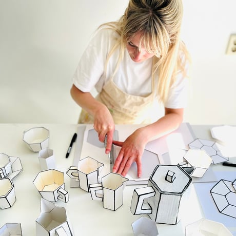 " SERAX " Carte Blanche - Tea pot white - black Carte Blanche