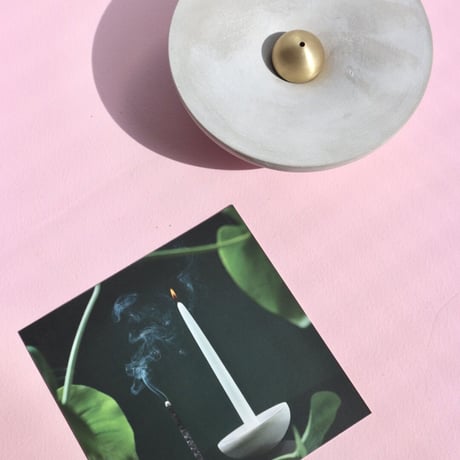 "Light&Ladder" VORTA Candlestick + Incense Holder