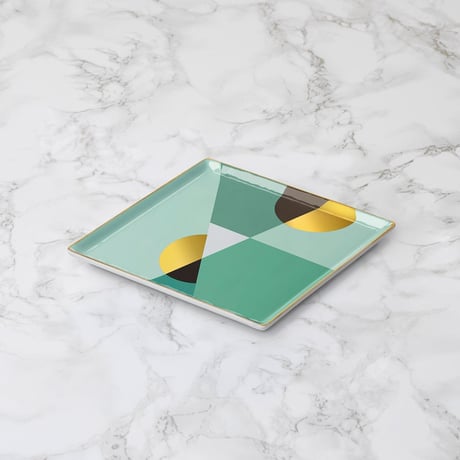 "OCTAEVO" Ceramic Tray - SIENA mint  -