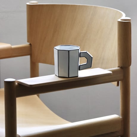 " SERAX " Carte Blanche - Tea cup white - black