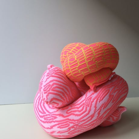 "Zebra Knits"  VANELLOPE - Blush & Lemon - (SMALL)