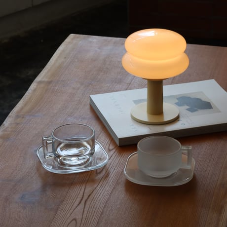 “ ARNO GLASS " cup ＆ saucer - clear