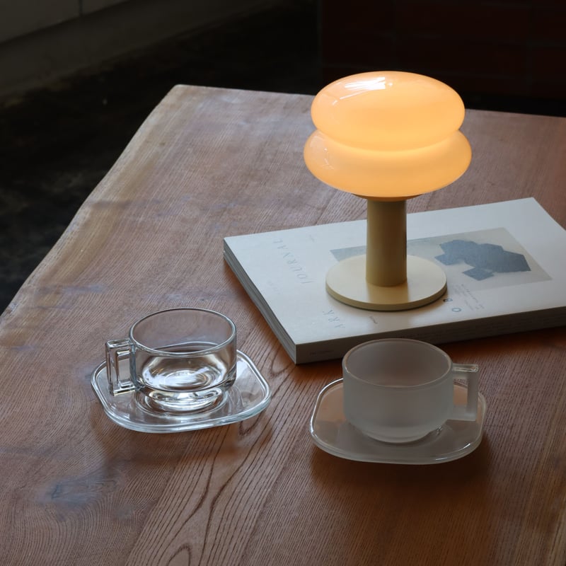 ARNO GLASS カップ&ソーサー クリア 未使用未開封 ARNO GLASS（アルノグラス）カップ＆ソーサー クリア｜カップ