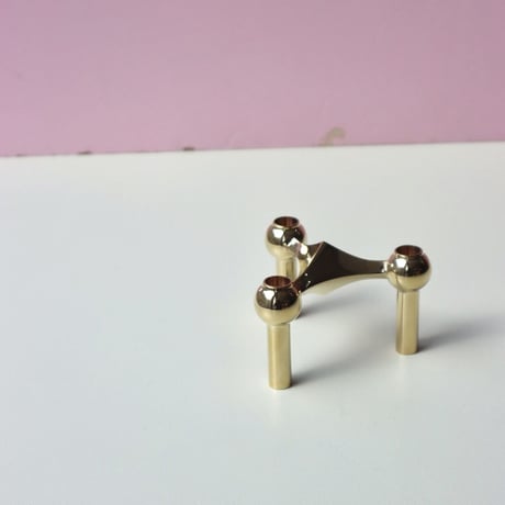 "STOFF NAGEL" Candle holder - solid brass -