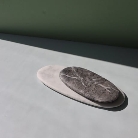 "Somini Studio" D.PLATE M size - white marble -