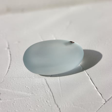 "Somini Studio" SEA STONE  incense holder - aquamarine -