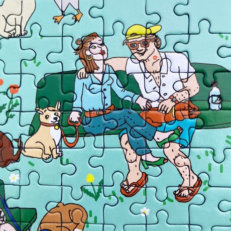 "Coucou Suzette" DOG PARK JIGSAW PUZZLE