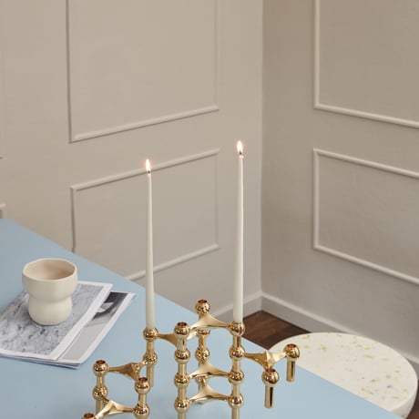 "STOFF NAGEL" Candle holder - solid brass -