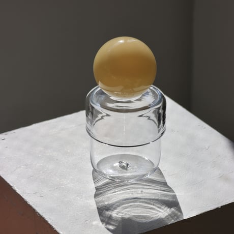 " RUKA Glass " ORB CANISTER - A