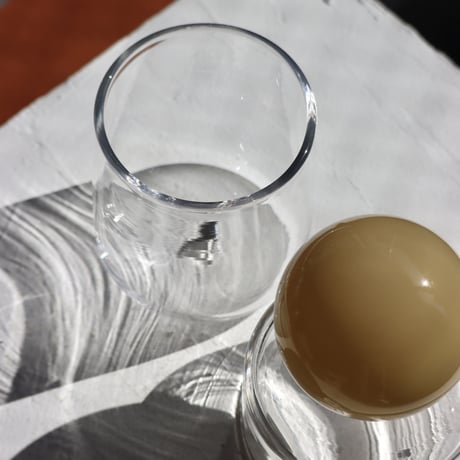 " RUKA Glass " ORB CANISTER - A