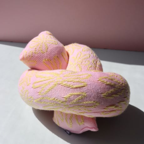 "Zebra Knits" LILY - Baby Pink & Lemon - (SMALL)