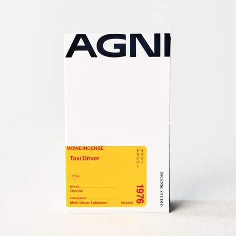 " AGNI TOKYO " Incense - Taxi Driver / タクシードライバー