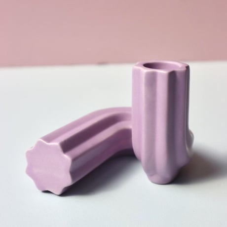 "OCTAEVO" Templo Candle Holder - lilac  -