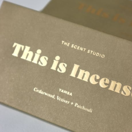 "This is Incense" YAMBA