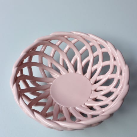 "OCTAEVO" Sicilia Ceramic Basket Small - pink -