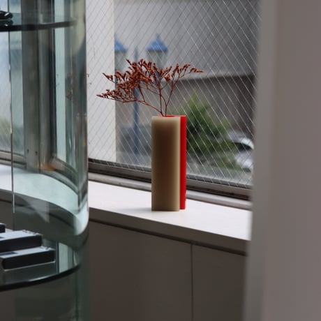 "dean toepfer" VASE VERSA  - red / taupe -