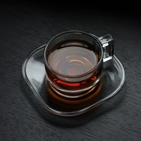 “ ARNO GLASS " cup ＆ saucer - clear