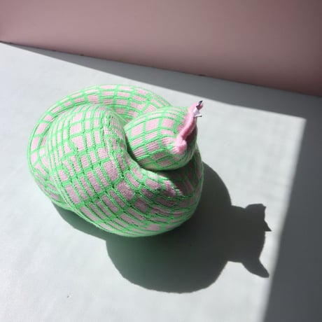 "Zebra Knits" VANELLOPE - Baby Pink & Apple - (SMALL)