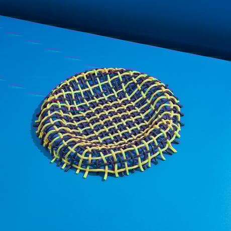 " Take 5 Rubber " Single Basket L - Yellow+Purple