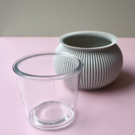 "Sheyn." Zayl 126g Planter - Cool Grey  -