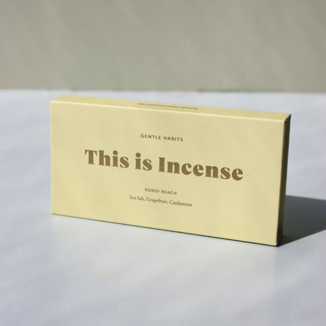 "This is Incense" BONDI