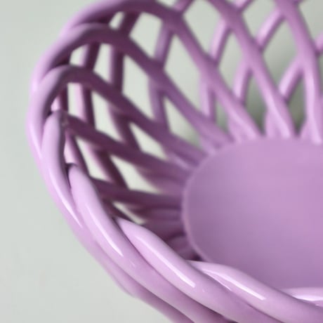 "OCTAEVO" Sicilia Ceramic Basket Large - lilac -