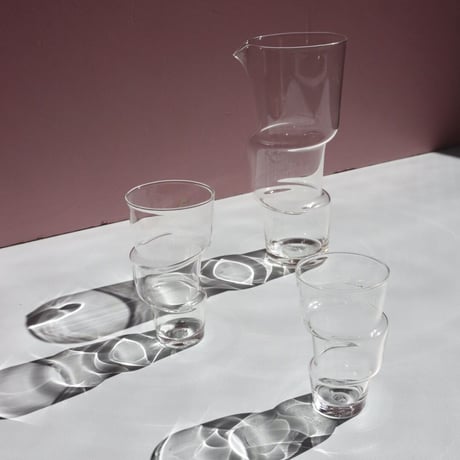 " Laurence Brabant " Decales Glass Tumblers - Large -