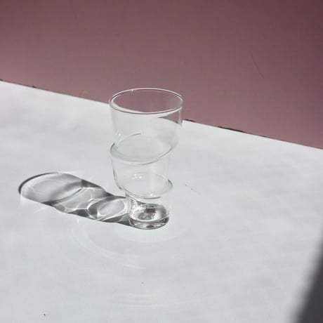 " Laurence Brabant " Decales Glass Tumblers - Large -