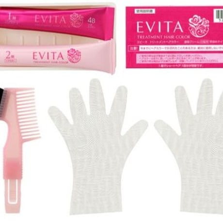EVITA  护理发色  4B  浅棕色 1套