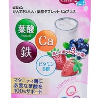 罐装美味的叶酸片钙加浆果味60片