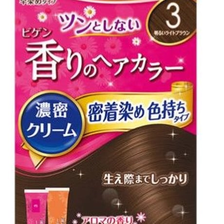Bigen 香味染发膏 3 浅棕色 1套