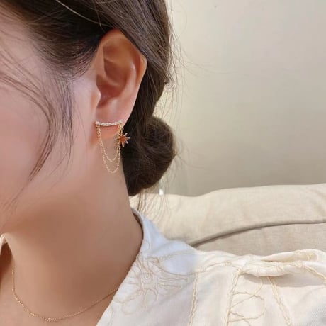 shooting star ピアス